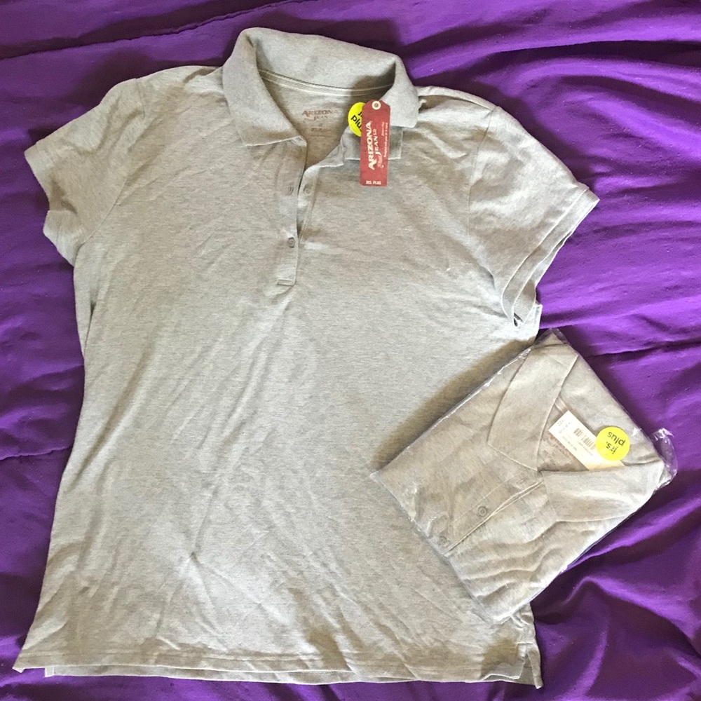 NWT! Lot of 2 Gray Uniform polo’s.